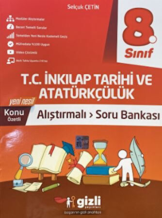 8. Sınıf İnkılap Tarihi ve Atatürkçülük Alıştırmalı Soru Bankası