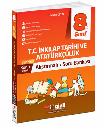 8. Sınıf İnkılap Tarihi ve Atatürkçülük Alıştırmalı Soru Bankası Gizli Yayınları