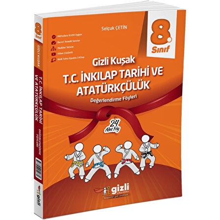 2025 8. Sınıf Inkılap Tarihi Değerlendirme Föyleri Gizli Kuşak Serisi