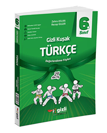 Gizli Yayınları 2025 6. Sınıf Türkçe Değerlendirme Föyleri Gizli Kuşak Serisi