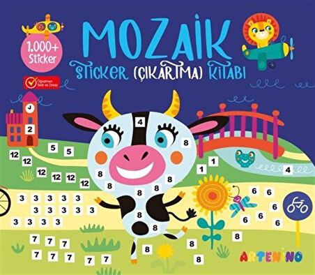 Mozaik Sticker (1.000+ Çıkartma) Kitabı - Lacivert / Kolektif