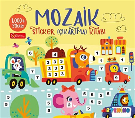 Mozaik Sticker (1.000+ Çıkartma) Kitabı - Sarı / Kolektif