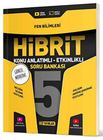 Hız Yayınları 5. Sınıf Fen Bilimleri Hibrit Konu Anlatımlı Etkinlikli Soru Bankası Hız Yayınları