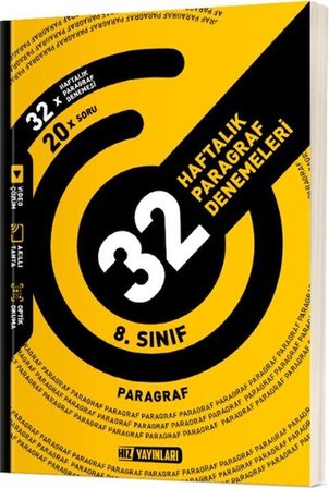 8. Sınıf Paragraf 32 Haftalık Deneme Hız Yayınları