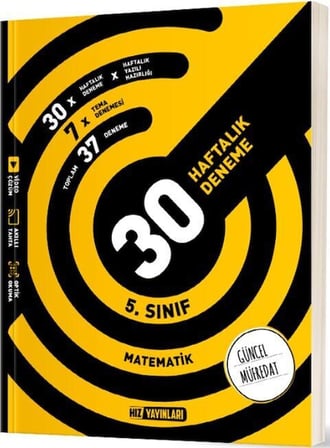 5. Sınıf Matematik 30 Haftalık Deneme Hız Yayınları