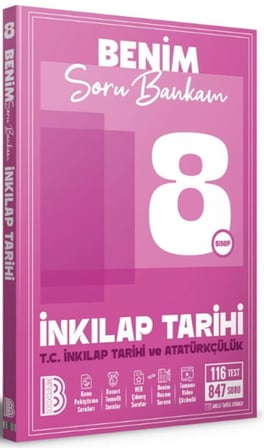 8. Sınıf T.C. İnkılap Tarihi ve Atatürkçülük Soru Bankam Benim Hocam Yayınları