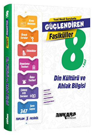 Ankara 8. Sınıf Din Kültürü ve Ahlak Bilgisi Güçlendiren Fasikül Ankara Yayıncılık