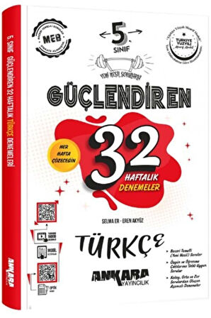 5. Sınıf Türkçe Güçlendiren 32 Haftalık Denemeleri