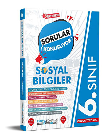 6. Sınıf Sosyal Bilgiler Sorular Konuşuyor Soru Bankası Pruva Akademi