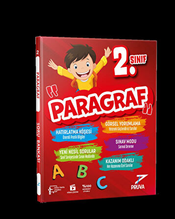 2. Sınıf Paragraf Soru Bankası Pruva Akademi