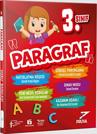 3. Sınıf Paragraf Soru Bankası Pruva Akademi