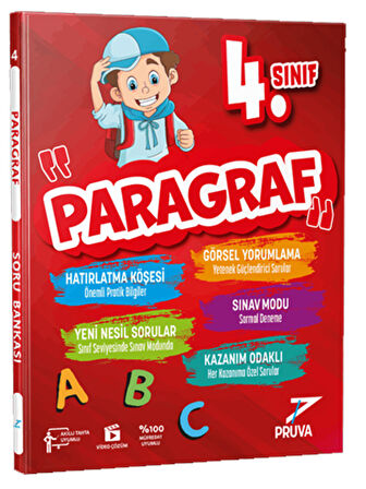 Pruva Akademi 4. Sınıf Paragraf Soru Bankası