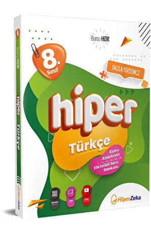 Hiper Zeka LGS 8. Sınıf Hiper Türkçe Konu Anlatımlı & Soru Bankası