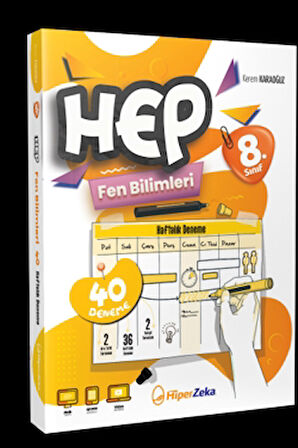 2025 8. Sınıf Haftalık HEP Fen Bilimleri 40 Deneme