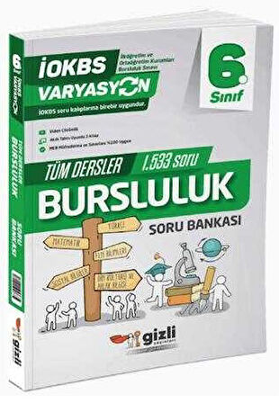 Gizli Yayınları 2025 6. Sınıf Varyasyon Bursluluk Tüm Dersler Soru Bankası