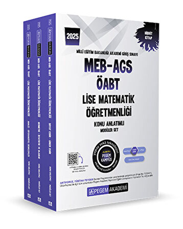 2025 MEB-AGS-ÖABT Lise Matematik Öğretmenliği Konu Anlatımlı (3 kitap)