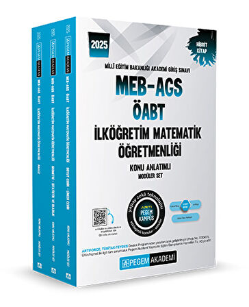 2025 KPSS ÖABT İlköğretim Matematik Öğretmenliği Konu Anlatımlı (3 Kitap)