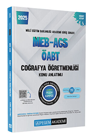 2025 MEB-AGS-ÖABT Coğrafya Öğretmenliği Konu Anlatımlı