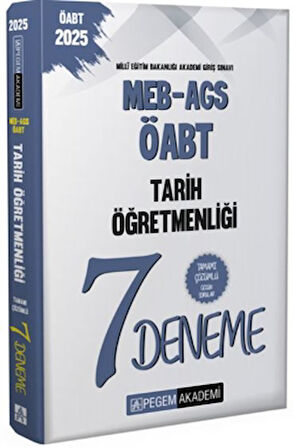 2025 MEB-AGS-ÖABT Tarih Öğretmenliği Tamamı Çözümlü 7 Deneme