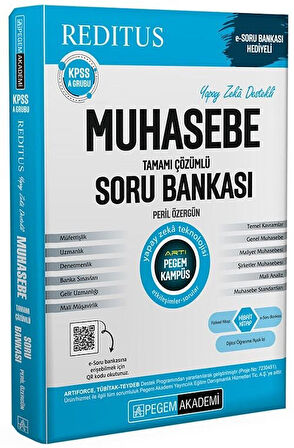 Pegem 2025 KPSS A Grubu Reditus Muhasebe Soru Bankası Çözümlü Pegem Akademi Yayınları