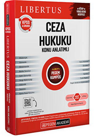 KPSS A Grubu Ceza Hukuku Konu Anlatımlı