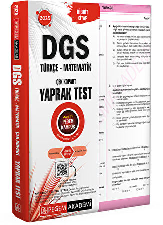 2025 DGS Çek Kopart Yaprak Test