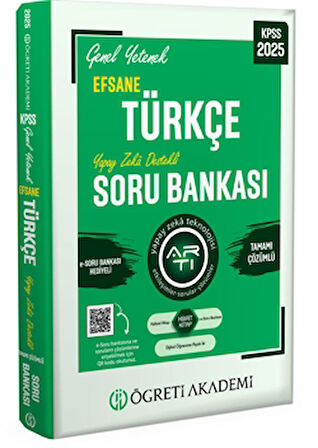 2025 KPSS Genel Yetenek Efsane Türkçe Tamamı Çözümlü Soru Bankası