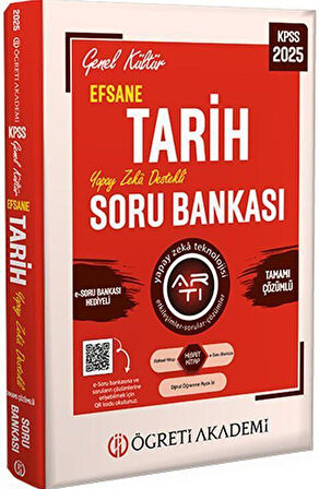 2025 KPSS Genel Kültür Efsane Tarih Tamamı Çözümlü Soru Bankası Öğreti Akademi