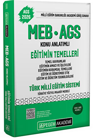 2026 MEB-AGS Konu Anlatımlı Eğitimin Temelleri Türk Milli Eğitim Sistemi Temel Kavramlar Eğitimin Am