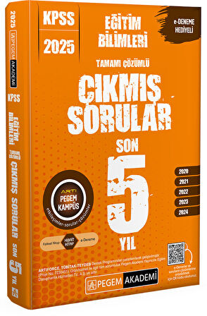 2025 KPSS Eğitim Bilimler Tamamı Çözümlü Çıkmış Sorular Son 5 Yıl