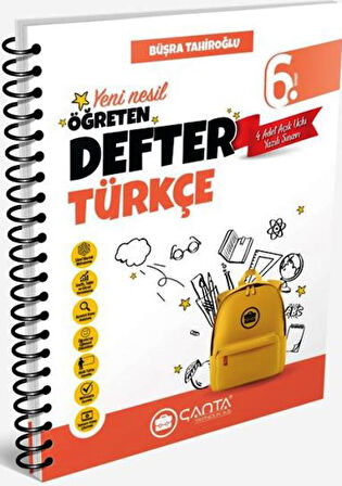 6. Sınıf Türkçe Okula Yardımcı Öğreten Defter 2025 