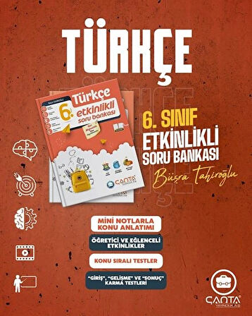 Çanta Yayınları 6.Sınıf Türkçe Etkinlikli Kazanım Soru Bankası