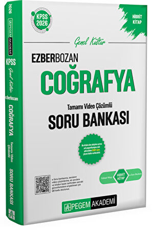 Pegem 2026 KPSS Ezberbozan Coğrafya Tamamı Video Çözümlü Soru Bankası Pegem Akademi