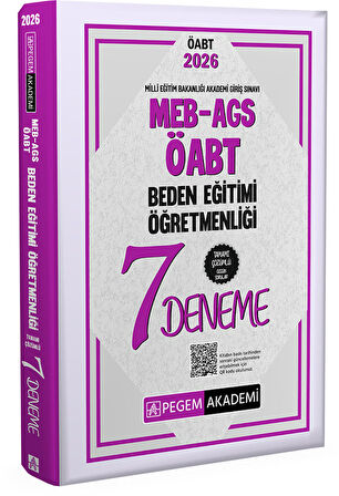 2026 MEB AGS ÖABT Beden Eğitimi Öğretmenliği Tamamı Çözümlü 7 Deneme