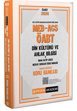 2026 MEB AGS ÖABT Din Kültürü ve Ahlak Bilgisi-İmam Hatip Lisesi Tam. Çöz. Soru Bankası
