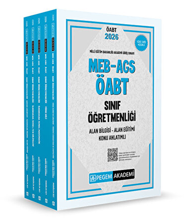 2026 MEB AGS ÖABT Sınıf Öğretmenliği Alan Bilgisi - Alan Eğitimi Konu Anlatımlı Set (5 Kitap)