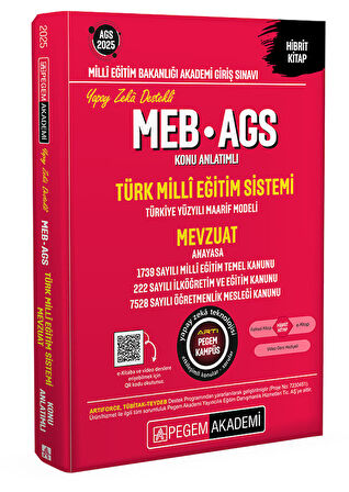 2025 MEB-AGS Konu Anlatımlı  Türk Milli Eğitim Sistemi-Mevzuat