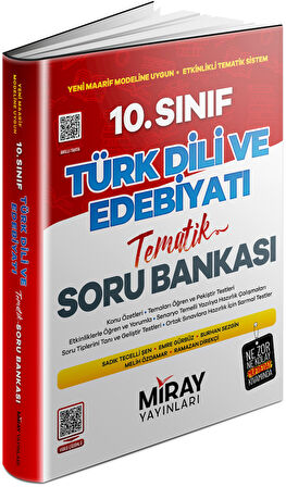 Miray 10. Sınıf Türk Dili Ve Edebiyatı Konu Özetli Tematik Soru Bankası