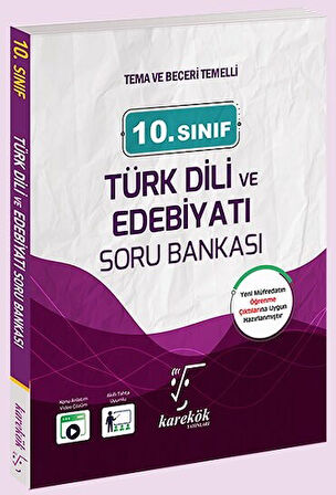 10. Sınıf Türk Dili ve Edebiyatı Soru Bankası Karekök Yayınları