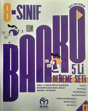 8. Sınıf LGS Tüm Dersler 5'Li Deneme Seti Banko Serisi
