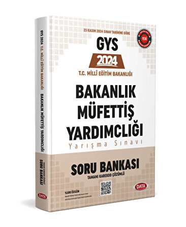 Data 2024 GYS MEB Milli Eğitim Bakanlığı Bakanlık Müfettiş Yardımcılığı Soru Bankası Çözümlü Data