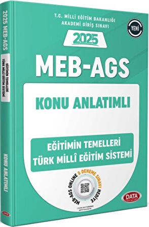 Data Yayınları 2025 MEB AGS Eğitimin Temelleri Türk Milli Eğitim Sistemi Konu Anlatımlı