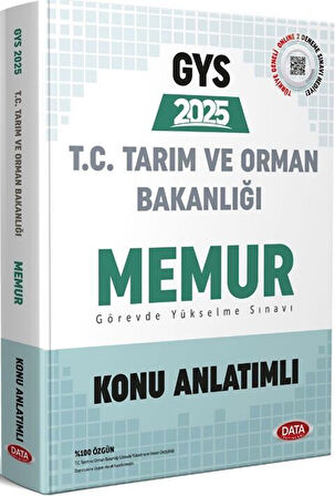 Data 2025 GYS Tarım ve Orman Bakanlığı Memur Konu Anlatımlı Görevde Yükselme Data Yayınları