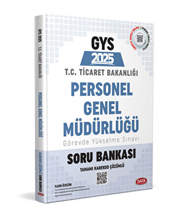 Data 2025 Ticaret Bakanlığı Personel Genel Müdürlüğü GYS Soru Bankası - Karekod Çözümlü
