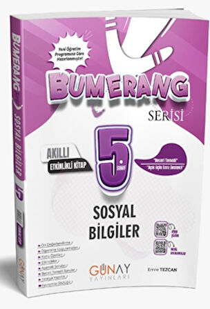5. Sınıf Bumerang Sosyal Bilgiler Etkinlikli Akıllı Defter Kitap