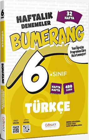 6. Sınıf Türkçe 32 Haftalık Deneme Bumerang Serisi 2026