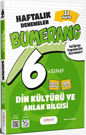 6. Sınıf Din Kültürü ve Ahlak Bilgisi 32 Haftalık Bumerang Deneme 2026