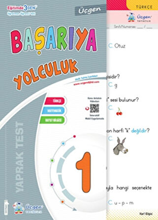 1. Sınıf - Başarıya Yolculuk Yaprak Test