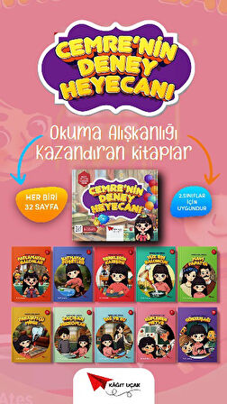 Cemre'nin Deney Heyecanı Seti (10 Kitap Set) - 2. Sınıf 