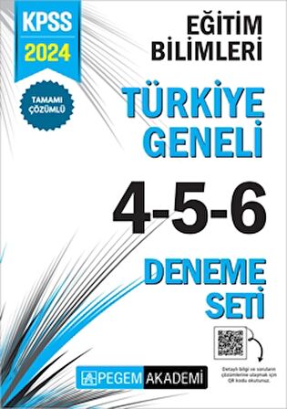 2024 KPSS Eğitim Bilimleri Tamamı Çözümlü Türkiye Geneli 4-5-6 (3'lü Deneme Seti)